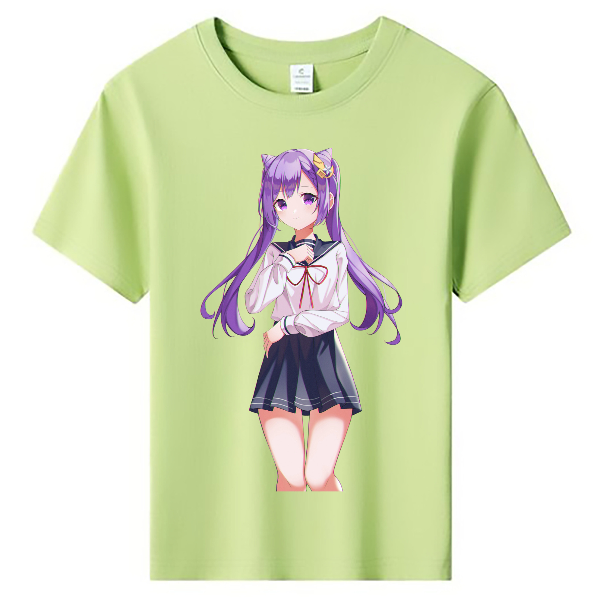 げんし神 刻晴 こくせい genshin Kokusei 綿100％キッズTシャツ（フロントプリント）